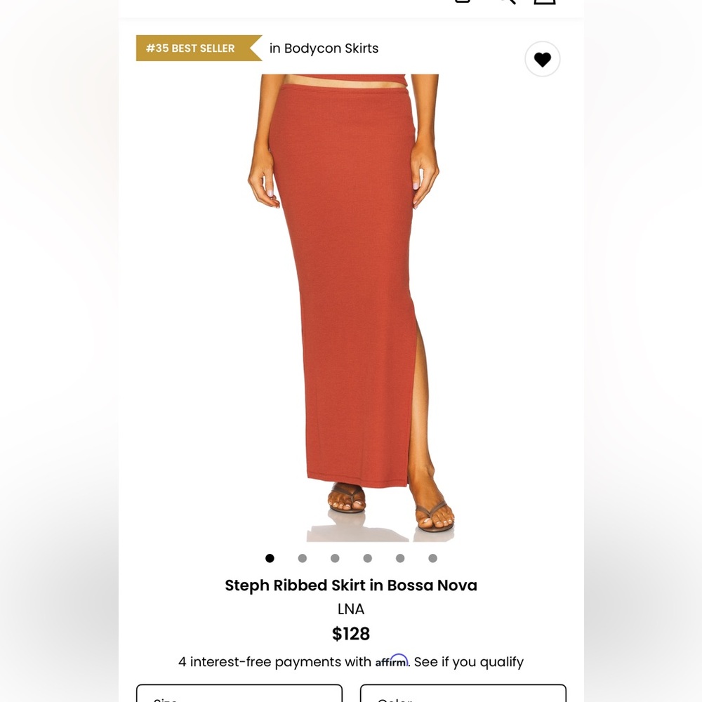 Revolve LNA Maxi Skirt